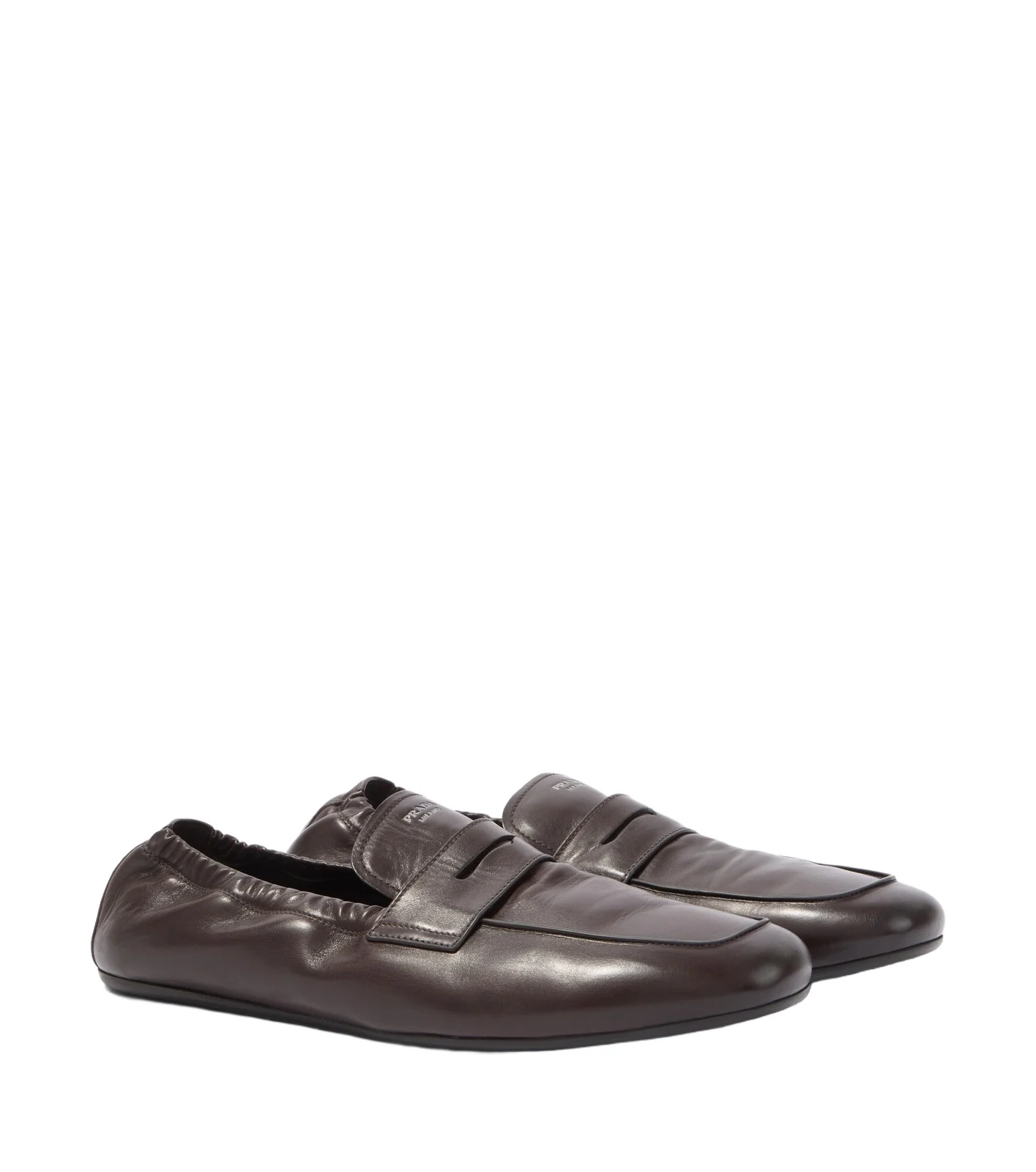 Prada Leather penny loafers