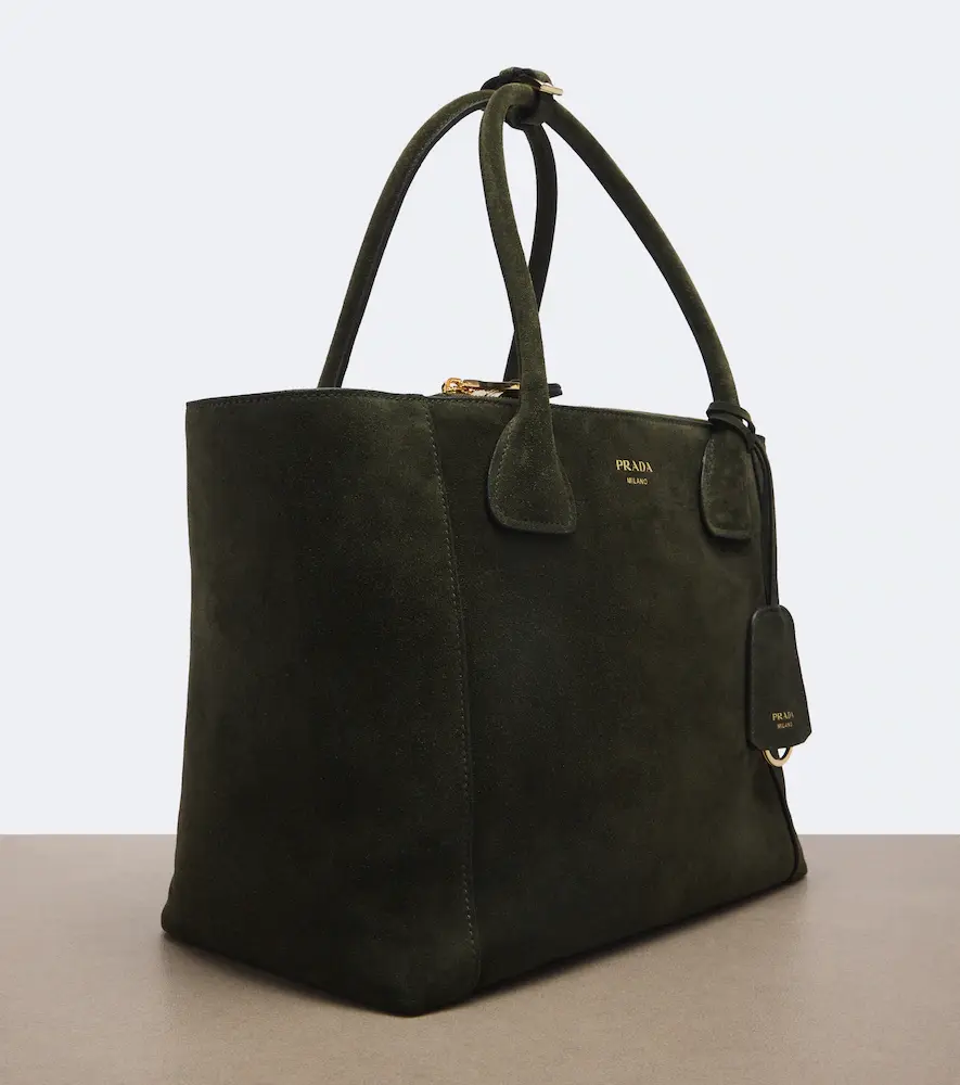 Prada Nova Large suede tote bag | Thumbnail 2 Prada Nova Large suede tote bag | Thumbnail 2