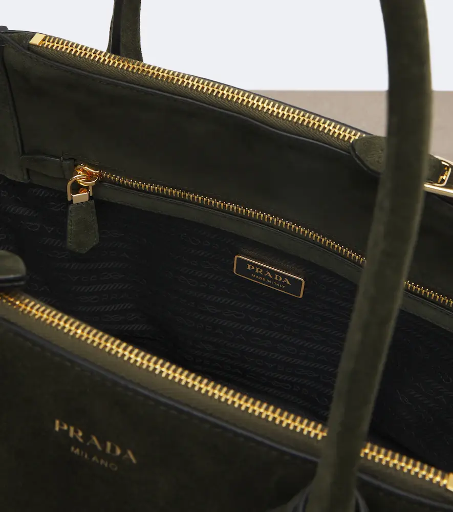 Prada Nova Large suede tote bag | Thumbnail 4 Prada Nova Large suede tote bag | Thumbnail 4