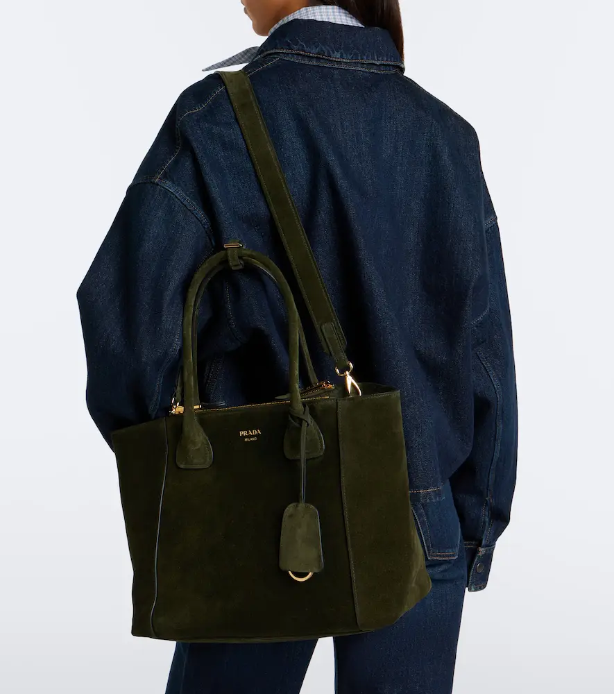 Prada Nova Large suede tote bag | Thumbnail 7 Prada Nova Large suede tote bag | Thumbnail 7