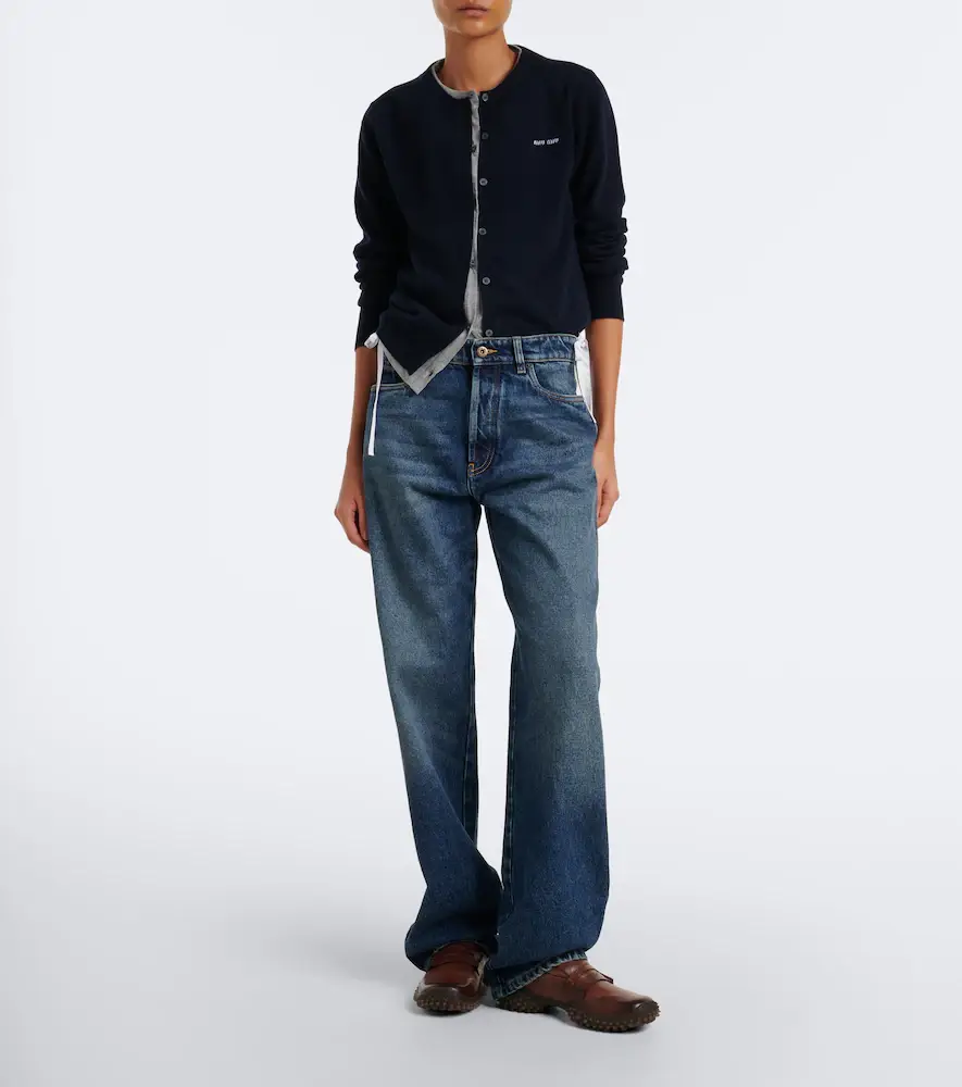Miu Miu Layered cashmere cardigan | Thumbnail 5 Miu Miu Layered cashmere cardigan | Thumbnail 5