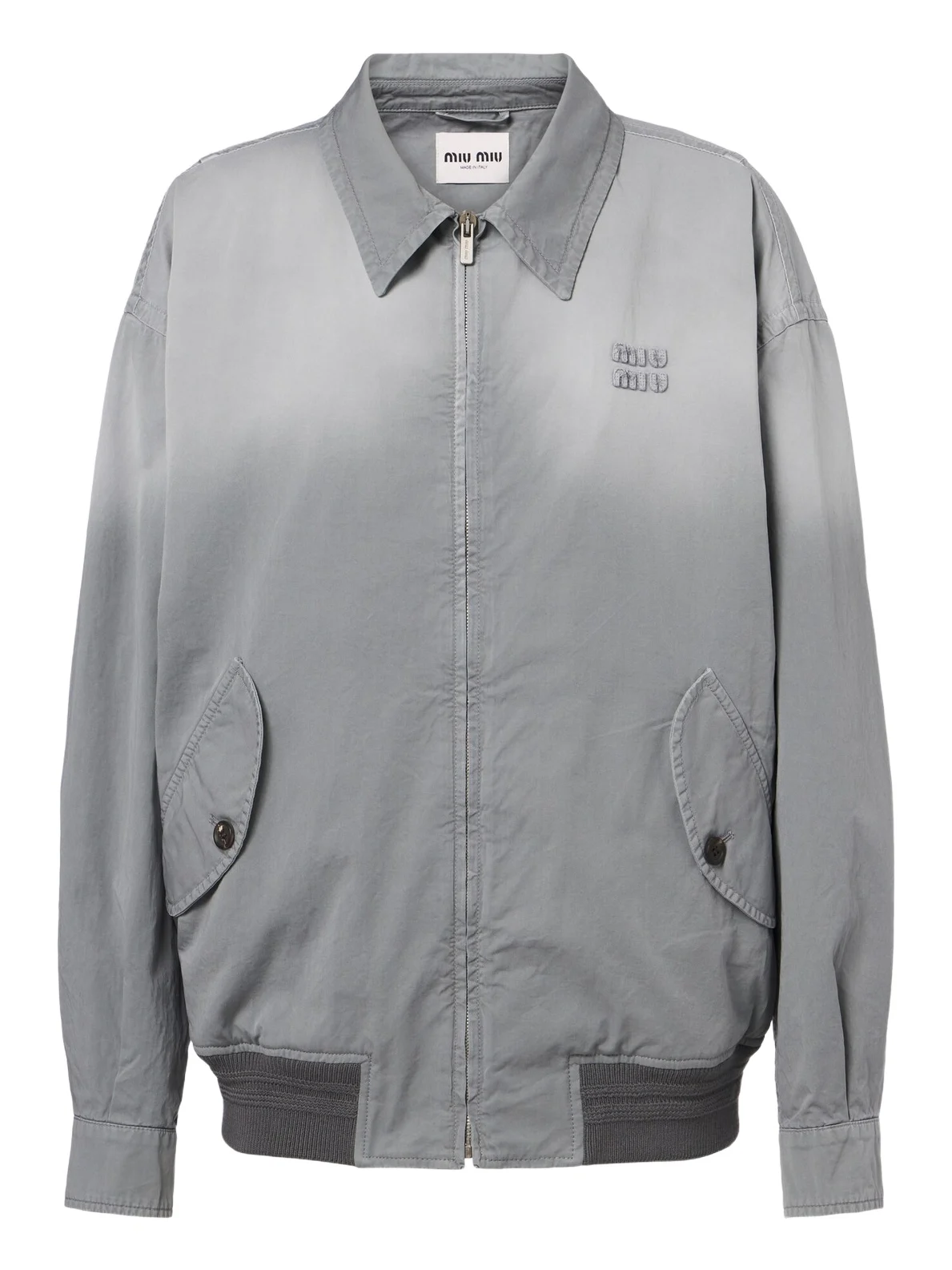 Miu Miu Cotton twill blouson jacket