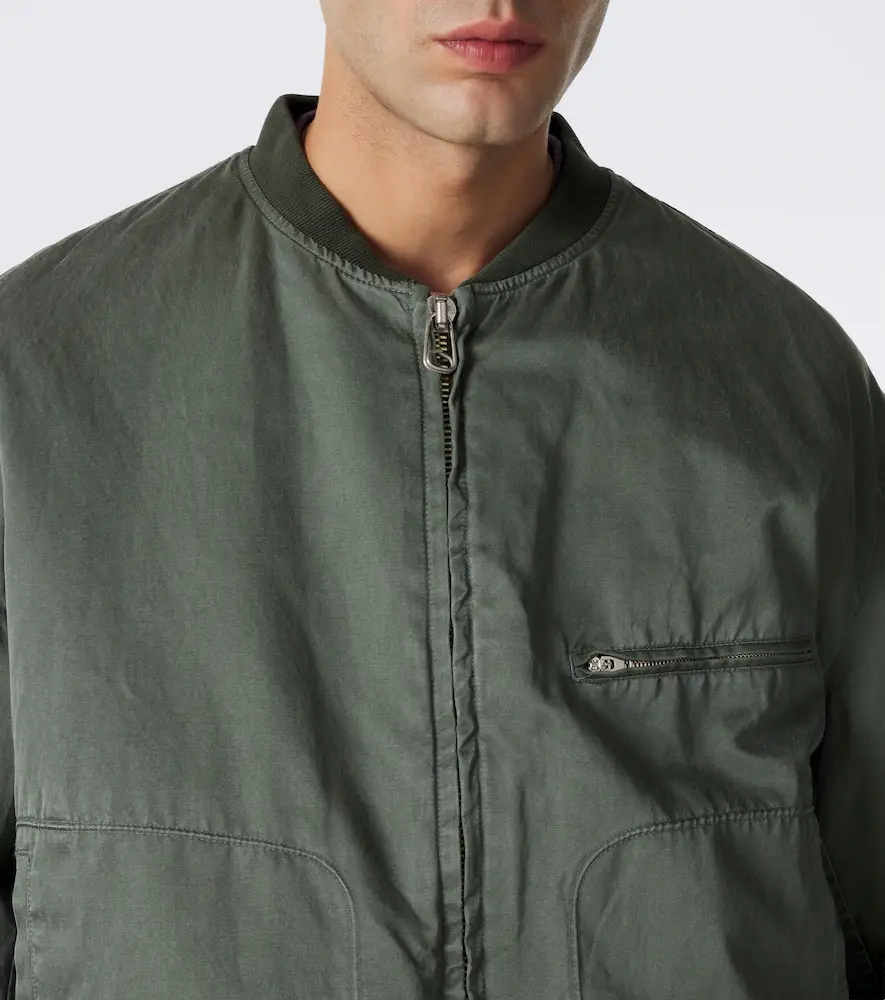 A.PRESSE A. Presse Silk and cotton bomber jacket | Thumbnail 3 A.PRESSE A. Presse Silk and cotton bomber jacket | Thumbnail 3