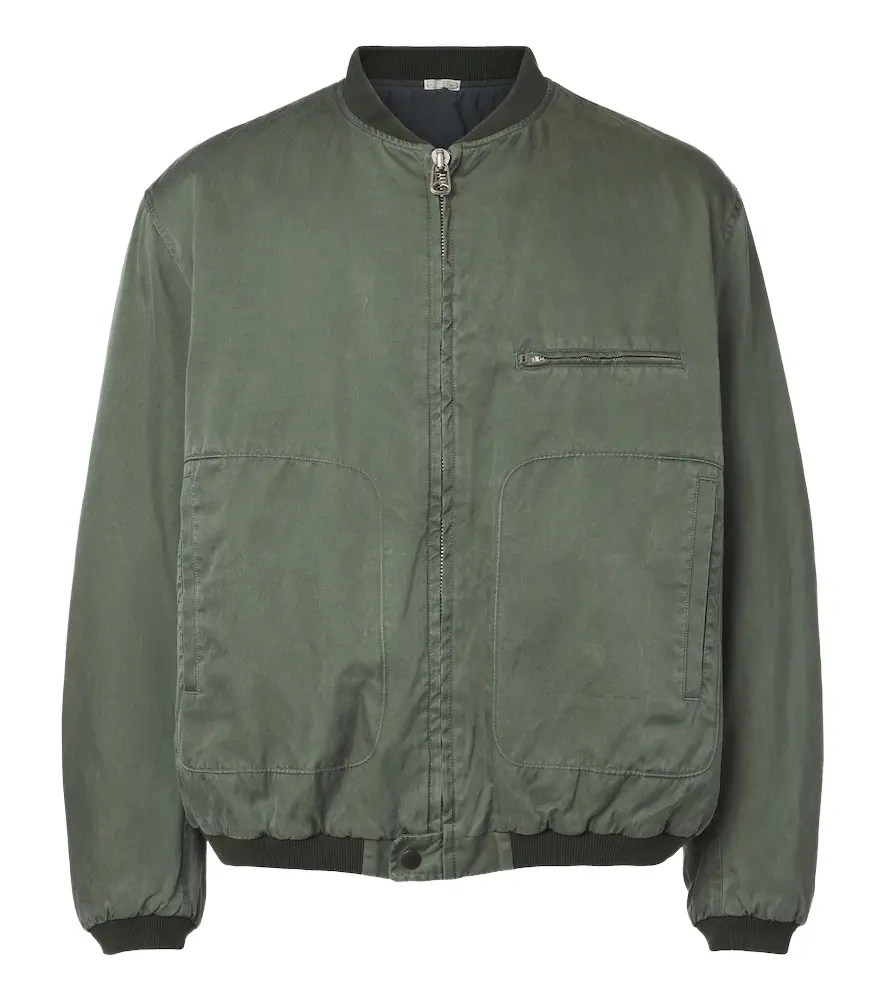 A. Presse Silk and cotton bomber jacket A. Presse Silk and cotton bomber jacket