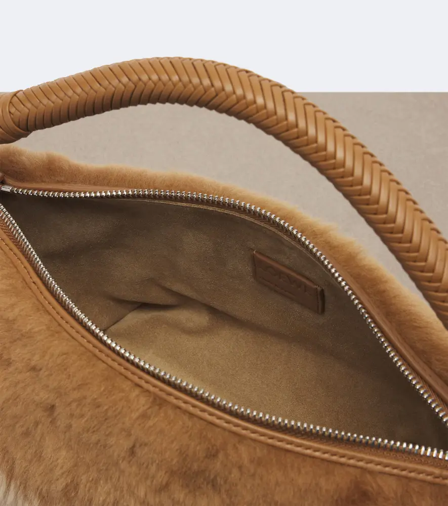Loewe Cala Mini shearling top-handle bag | Thumbnail 3 Loewe Cala Mini shearling top-handle bag | Thumbnail 3