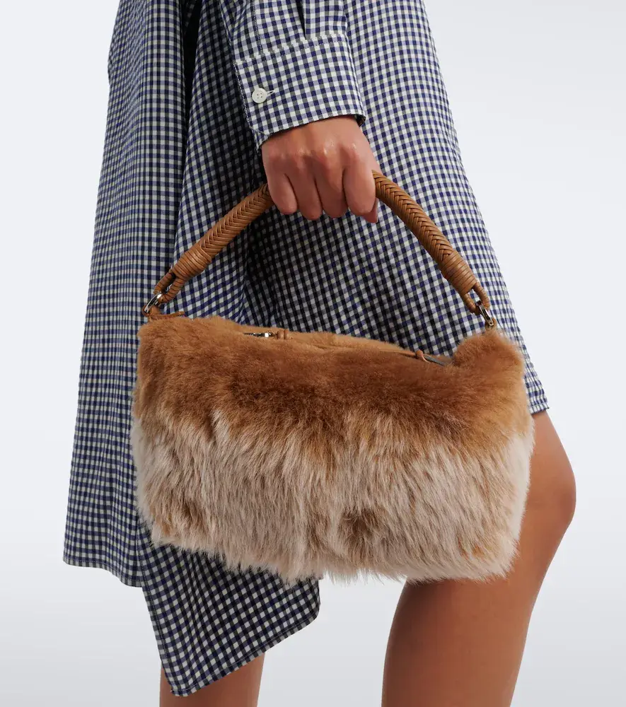 Loewe Cala Mini shearling top-handle bag | Thumbnail 5 Loewe Cala Mini shearling top-handle bag | Thumbnail 5