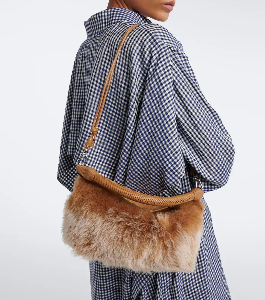 Loewe Cala Mini shearling top-handle bag | Thumbnail 7 Loewe Cala Mini shearling top-handle bag | Thumbnail 7