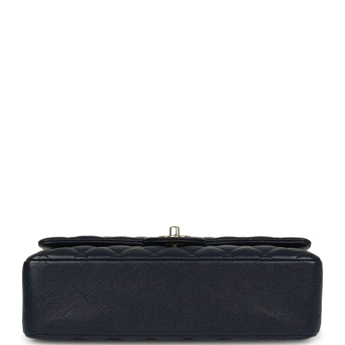Chanel Chanel Medium Classic Double Flap Bag Navy Blue Shiny Caviar Light Gold Hardware | Thumbnail 6 Chanel Chanel Medium Classic Double Flap Bag Navy Blue Shiny Caviar Light Gold Hardware | Thumbnail 6