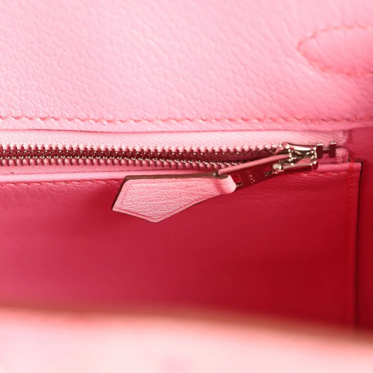 HERMÈS Hermes Birkin 25 Bubblegum Ostrich Boreal Palladium Hardware | Thumbnail 8 HERMÈS Hermes Birkin 25 Bubblegum Ostrich Boreal Palladium Hardware | Thumbnail 8
