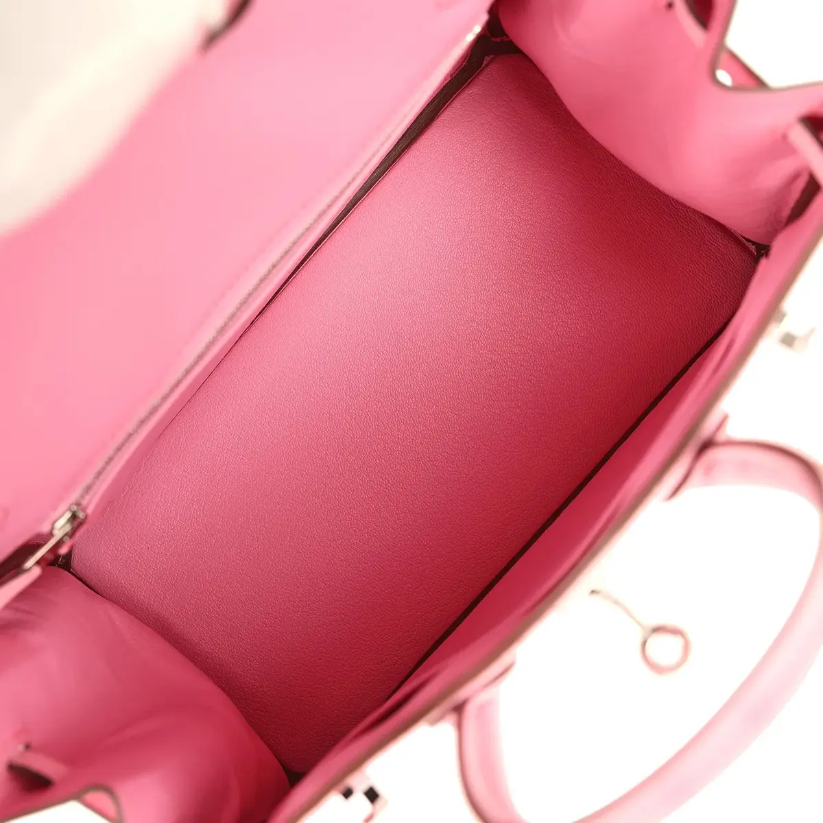 HERMÈS Hermes Birkin 25 Bubblegum Ostrich Boreal Palladium Hardware | Thumbnail 9 HERMÈS Hermes Birkin 25 Bubblegum Ostrich Boreal Palladium Hardware | Thumbnail 9
