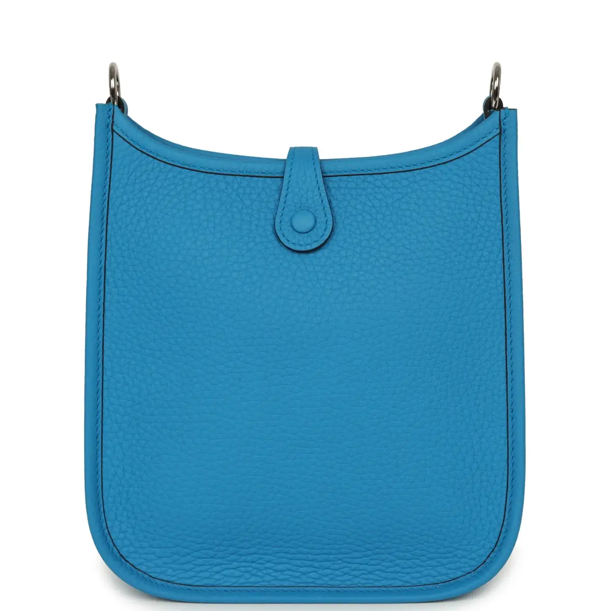 HERMÈS Hermes Evelyne TPM Bleu Zanzibar Clemence Palladium Hardware | Thumbnail 4 HERMÈS Hermes Evelyne TPM Bleu Zanzibar Clemence Palladium Hardware | Thumbnail 4