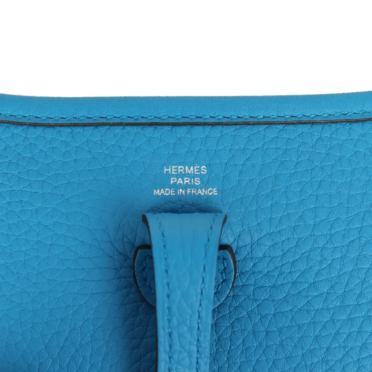 HERMÈS Hermes Evelyne TPM Bleu Zanzibar Clemence Palladium Hardware | Thumbnail 7 HERMÈS Hermes Evelyne TPM Bleu Zanzibar Clemence Palladium Hardware | Thumbnail 7