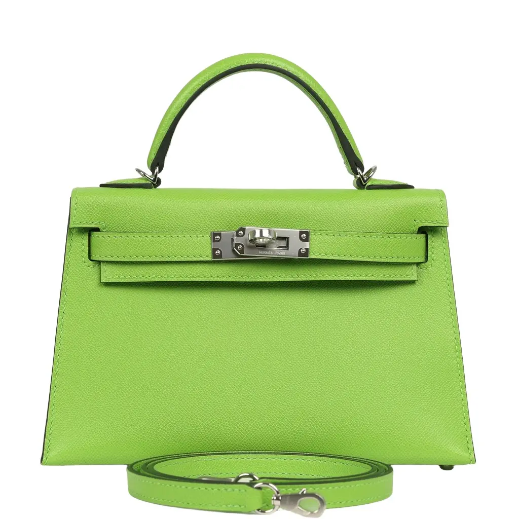 HERMÈS Hermes Kelly Sellier 20 Granny Madame Palladium Hardware
