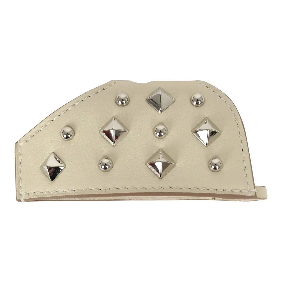 HERMÈS Hermes Rodeo Rock Bag Charm PM Craie Milo Lambskin Palladium Hardware | Thumbnail 4 HERMÈS Hermes Rodeo Rock Bag Charm PM Craie Milo Lambskin Palladium Hardware | Thumbnail 4