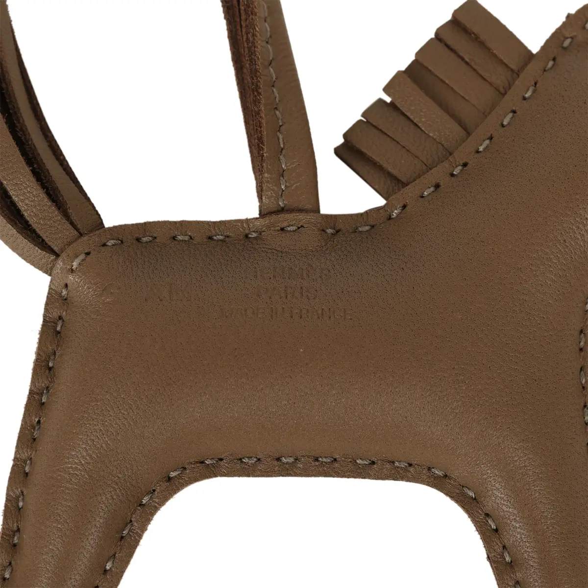 HERMÈS Hermes Rodeo Rock Bag Charm PM Ombre Shiny Varanus Salvator Lizard and Etoupe Milo Lambskin Palladium Hardware | Thumbnail 5 HERMÈS Hermes Rodeo Rock Bag Charm PM Ombre Shiny Varanus Salvator Lizard and Etoupe Milo Lambskin Palladium Hardware | Thumbnail 5