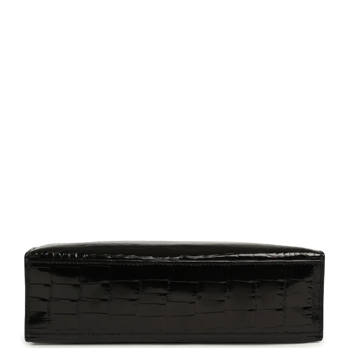 HERMÈS Hermes Special Order (HSS) Kelly Pochette Black Verso Shiny Alligator Gold Hardware | Thumbnail 6 HERMÈS Hermes Special Order (HSS) Kelly Pochette Black Verso Shiny Alligator Gold Hardware | Thumbnail 6
