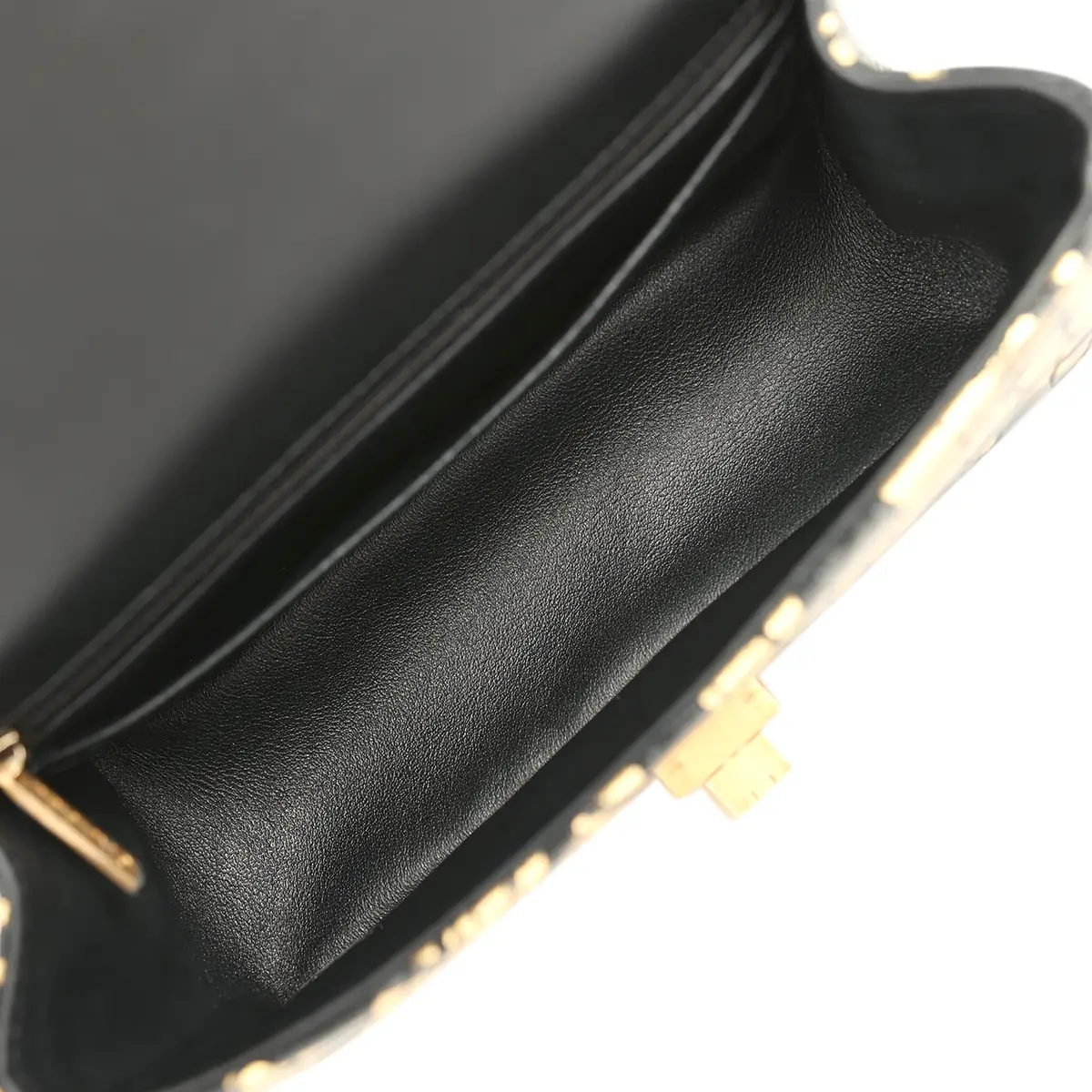 Chanel Pre-owned Chanel Mini Graffiti Reissue 224 2.55 Flap Bag Black, Gold Croc Embossed Calfskin Brushed Gold Hardware | Thumbnail 10 Chanel Pre-owned Chanel Mini Graffiti Reissue 224 2.55 Flap Bag Black, Gold Croc Embossed Calfskin Brushed Gold Hardware | Thumbnail 10