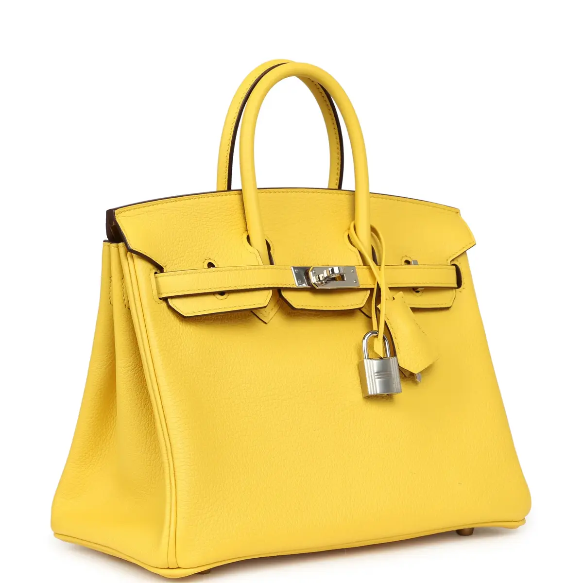 HERMÈS Pre-owned Hermes Birkin 25 Jaune de Naples Novillo Palladium Hardware | Thumbnail 2 HERMÈS Pre-owned Hermes Birkin 25 Jaune de Naples Novillo Palladium Hardware | Thumbnail 2