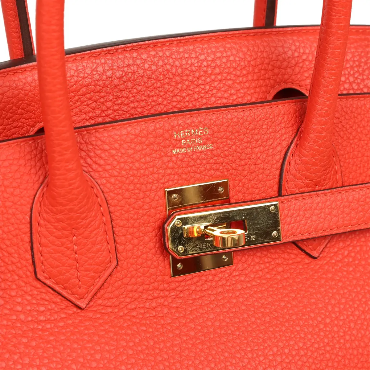 HERMÈS Pre-owned Hermes Birkin 30 Capucine Togo Gold Hardware | Thumbnail 7 HERMÈS Pre-owned Hermes Birkin 30 Capucine Togo Gold Hardware | Thumbnail 7