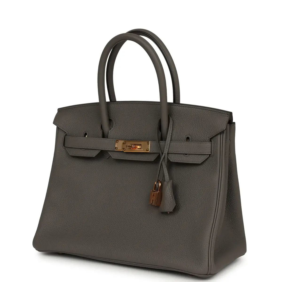 HERMÈS Pre-owned Hermes Birkin 30 Etain Togo Rose Gold Hardware | Thumbnail 5 HERMÈS Pre-owned Hermes Birkin 30 Etain Togo Rose Gold Hardware | Thumbnail 5