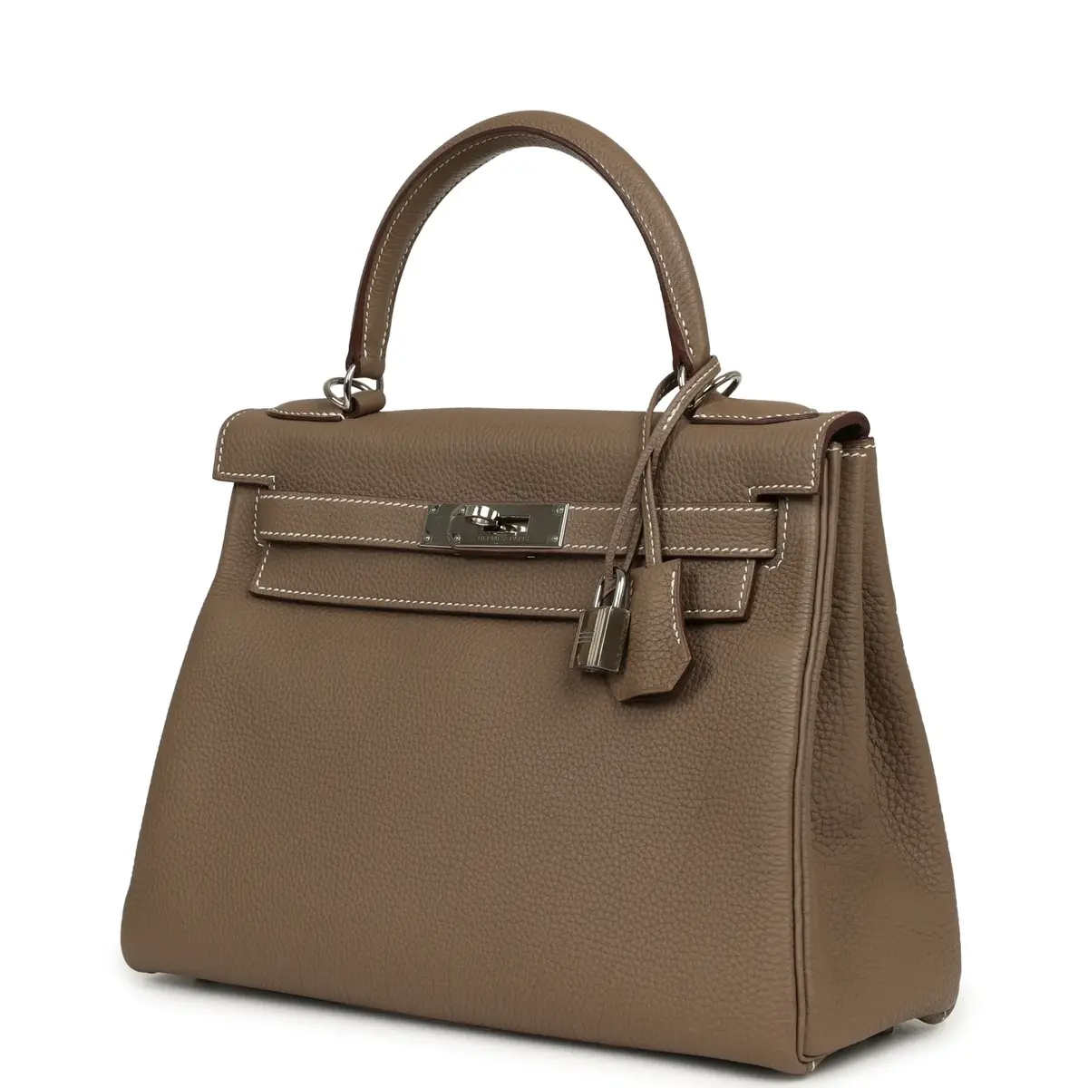 HERMÈS Pre-owned Hermes Kelly Retourne 28 Etoupe Togo Palladium Hardware | Thumbnail 5 HERMÈS Pre-owned Hermes Kelly Retourne 28 Etoupe Togo Palladium Hardware | Thumbnail 5