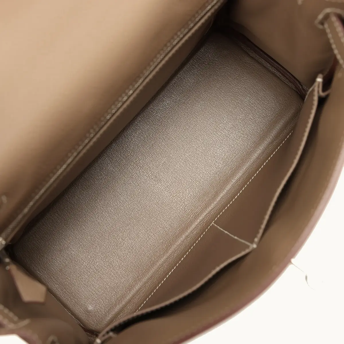 HERMÈS Pre-owned Hermes Kelly Retourne 28 Etoupe Togo Palladium Hardware | Thumbnail 9 HERMÈS Pre-owned Hermes Kelly Retourne 28 Etoupe Togo Palladium Hardware | Thumbnail 9