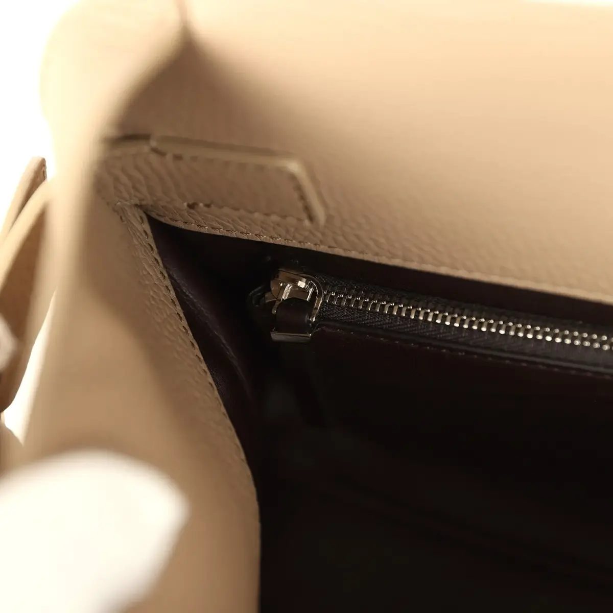 The Row The Row Margaux Shoulder 12 Bag Dark Taupe Calfskin Silver Hardware | Thumbnail 12
