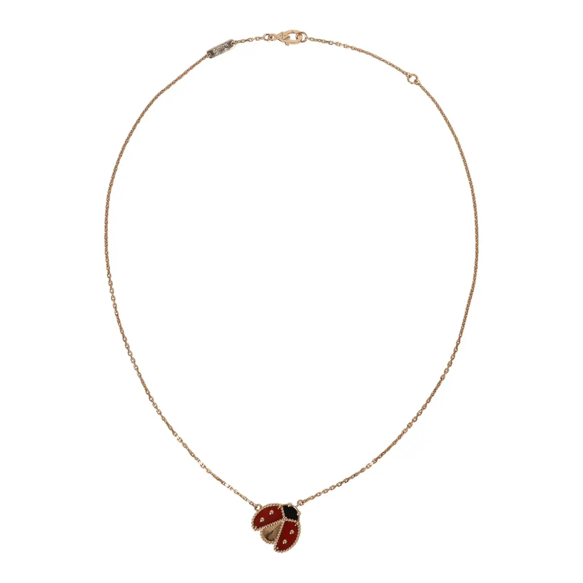 Van Cleef & Arpels Van Cleef & Arpels Lucky Spring Ladybug Pendant Necklace Carnelian, Onyx 18K Rose Gold | Thumbnail 5 Van Cleef & Arpels Van Cleef & Arpels Lucky Spring Ladybug Pendant Necklace Carnelian, Onyx 18K Rose Gold | Thumbnail 5