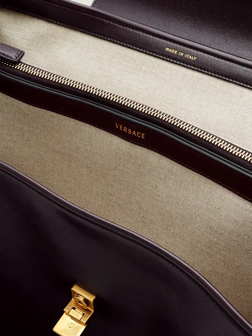 Versace Severine Calf Leather Large Tote | Thumbnail 6 Versace Severine Calf Leather Large Tote | Thumbnail 6