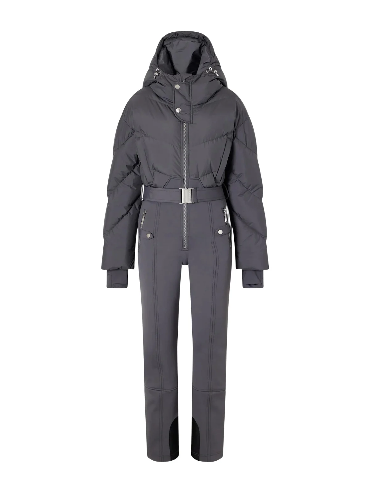 Ajax Belted Quilted Shell Down Ski Suit Ajax Belted Quilted Shell Down Ski Suit