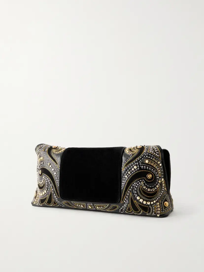 Versace Vivian Stud-embellished Leather Clutch | Thumbnail 4 Versace Vivian Stud-embellished Leather Clutch | Thumbnail 4