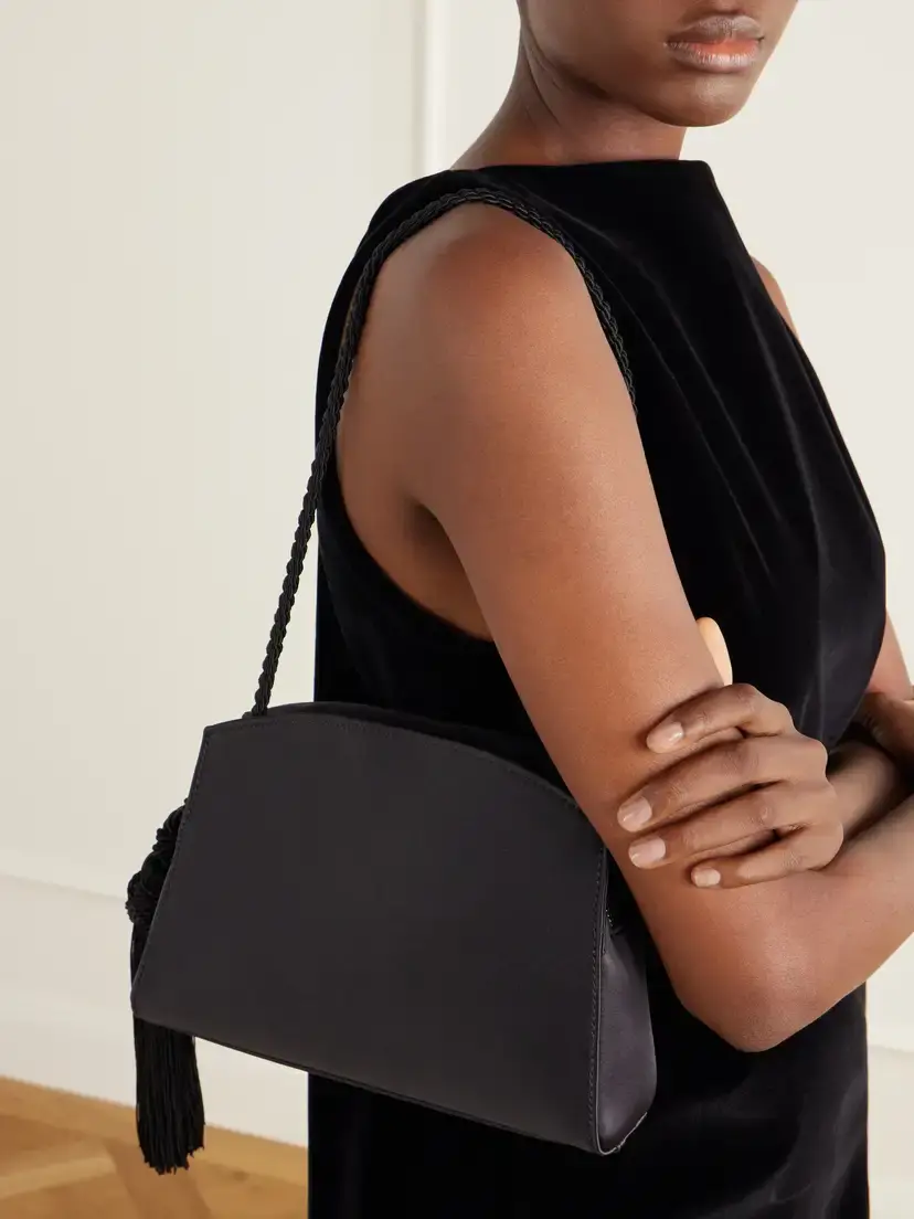 Liffner Tasseled Satin Shoulder Bag | Thumbnail 2