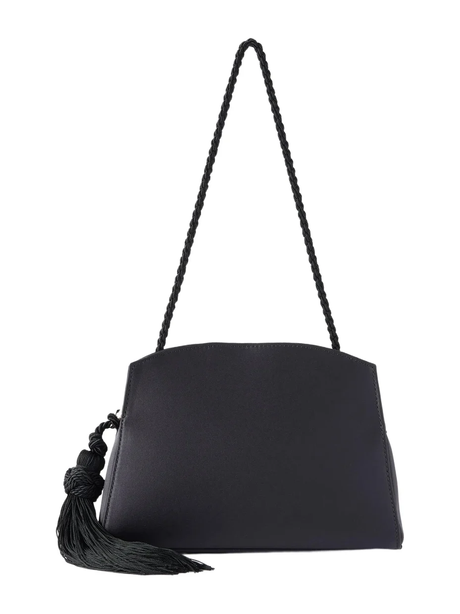 Liffner Tasseled Satin Shoulder Bag