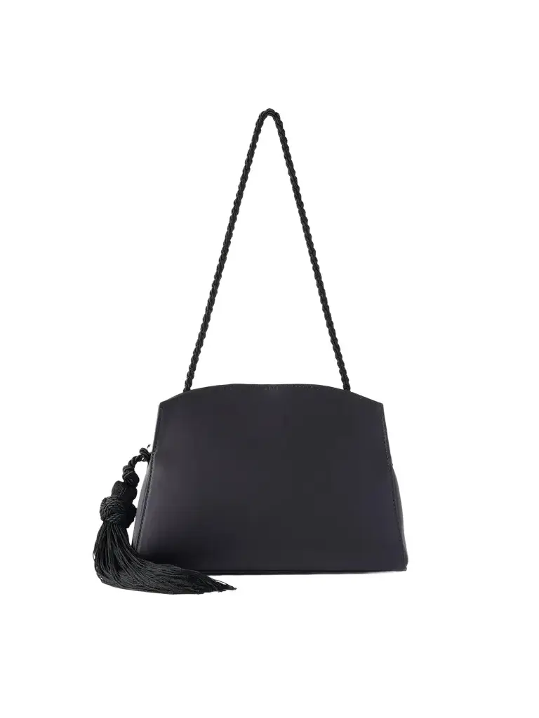 Liffner Tasseled Satin Shoulder Bag