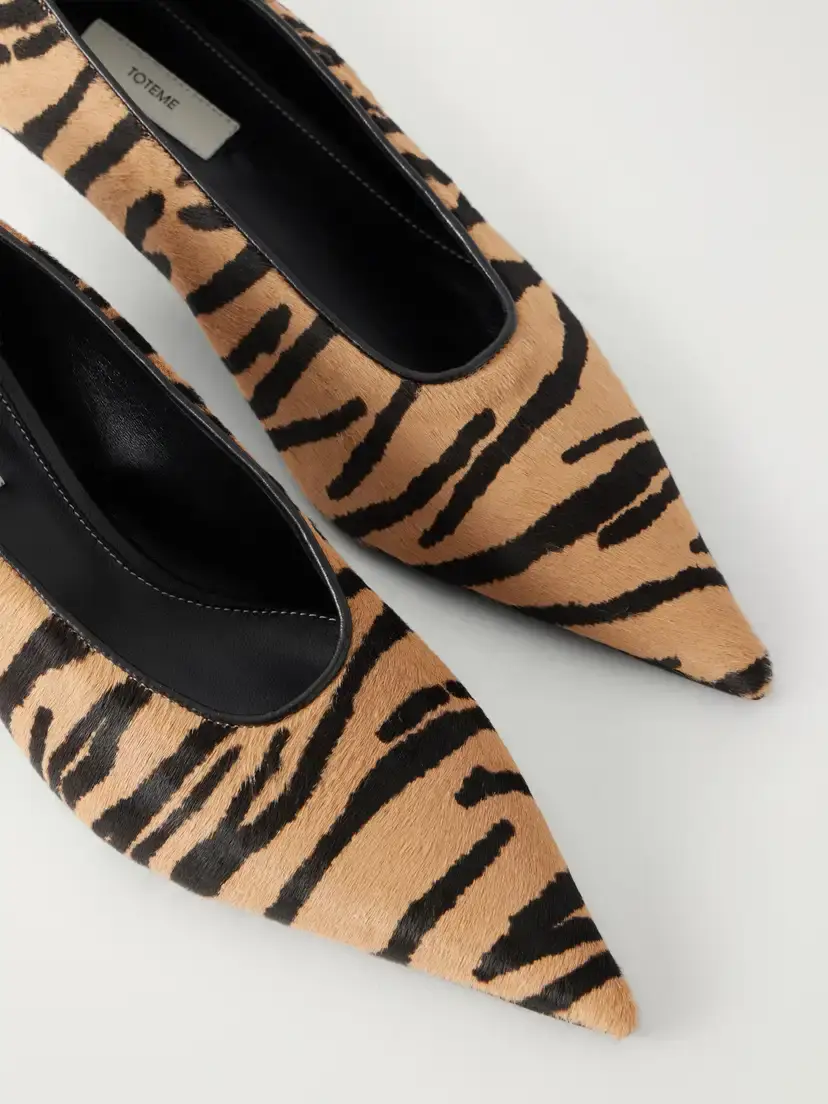 TOTEME Sharp 35 Tiger-print Calf-hair Pumps | Thumbnail 4 TOTEME Sharp 35 Tiger-print Calf-hair Pumps | Thumbnail 4