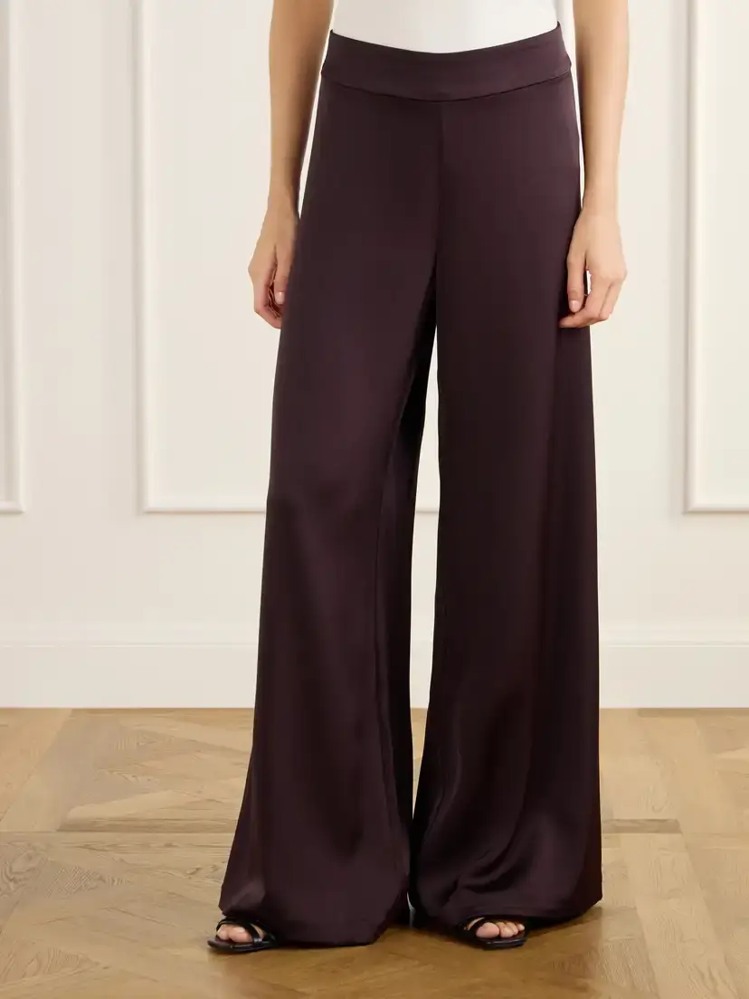 Johanna Ortiz Dark Petals Satin Wide-leg Pants | Thumbnail 3