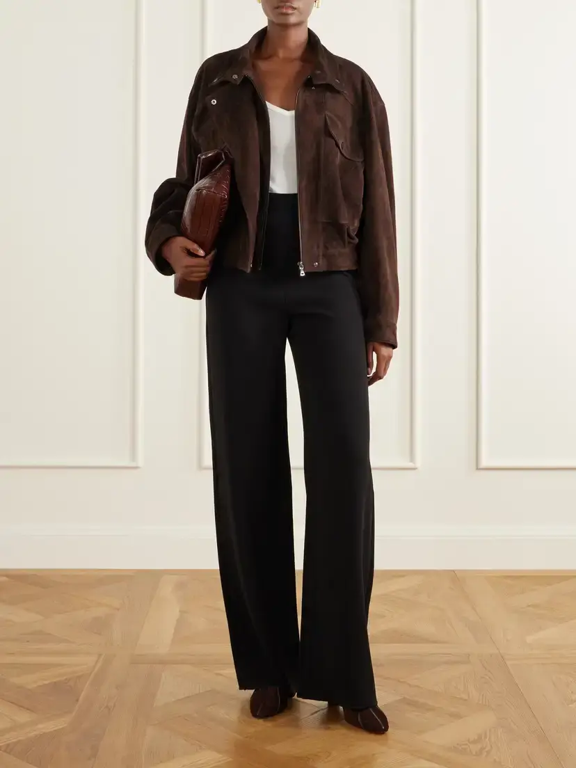 Herbert Levine A Fine Line 65 Leather-trimmed Suede Ankle Boots | Thumbnail 4 Herbert Levine A Fine Line 65 Leather-trimmed Suede Ankle Boots | Thumbnail 4