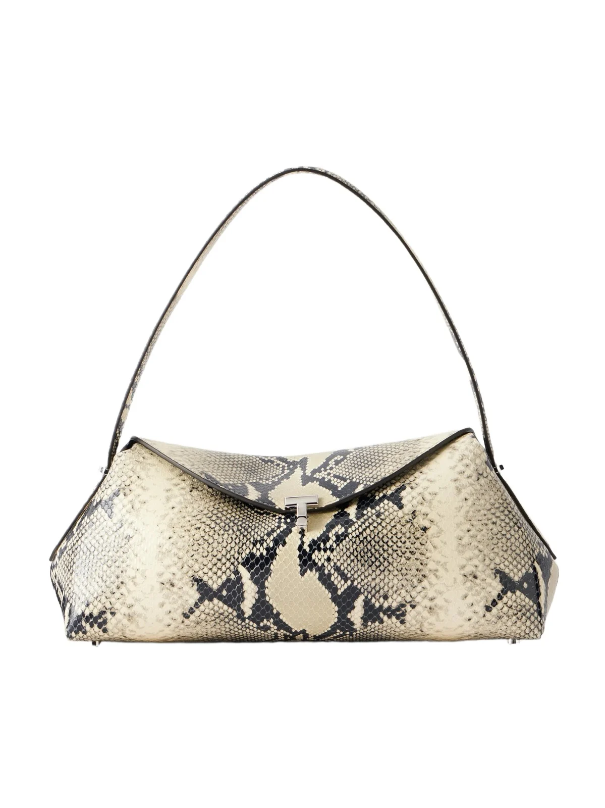 T-lock Snake-effect Leather Shoulder Bag T-lock Snake-effect Leather Shoulder Bag