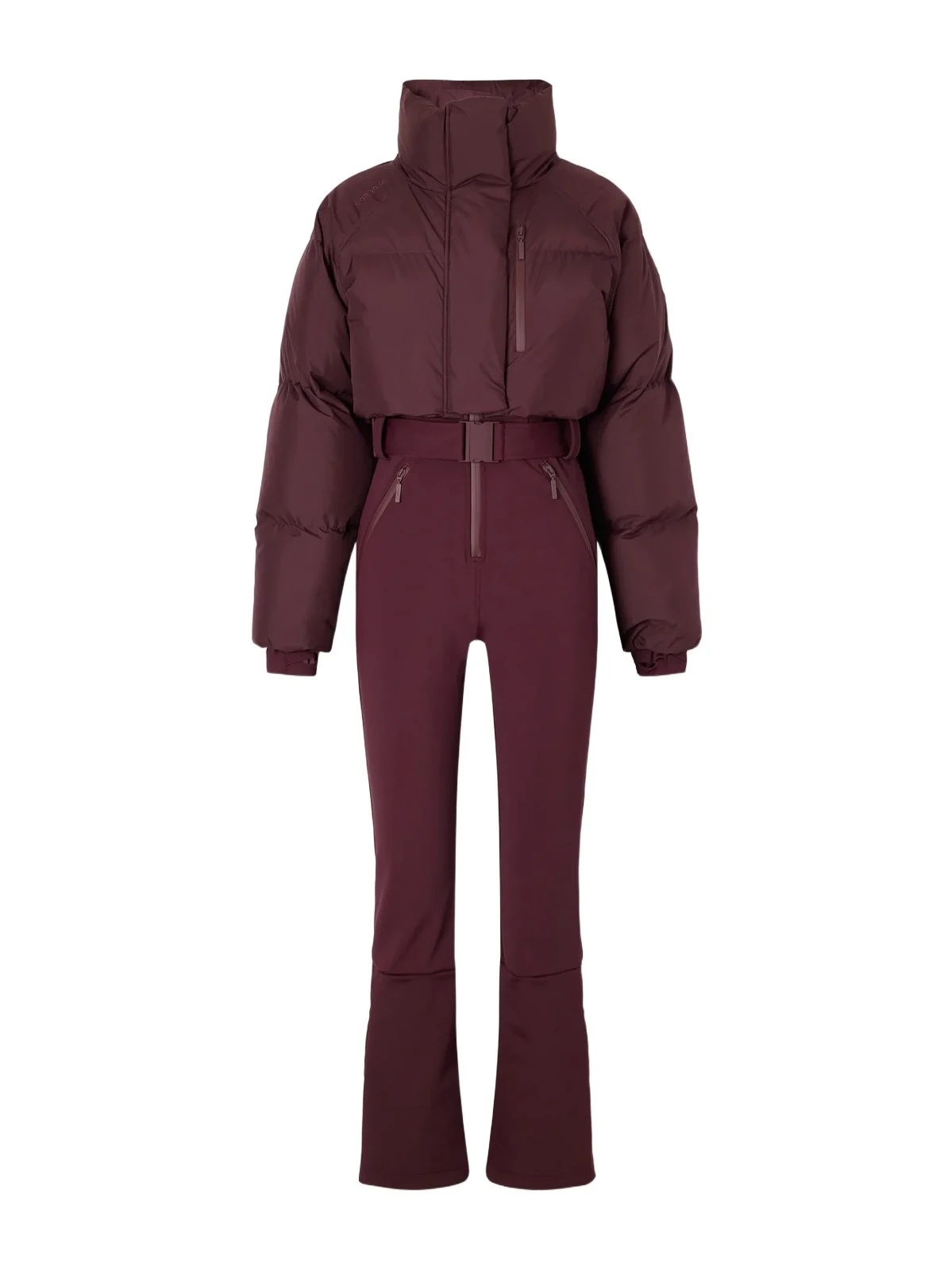 Myoko Belted Quilted Shell Down Ski Suit Myoko Belted Quilted Shell Down Ski Suit
