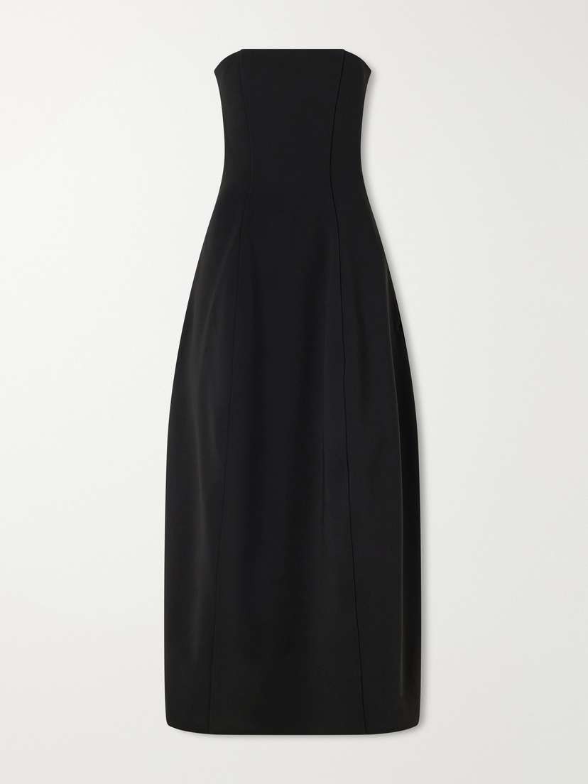 TOTEME Strapless Crepe Maxi Dress
