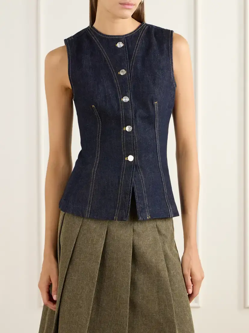 Frame The Form Denim Vest | Thumbnail 3