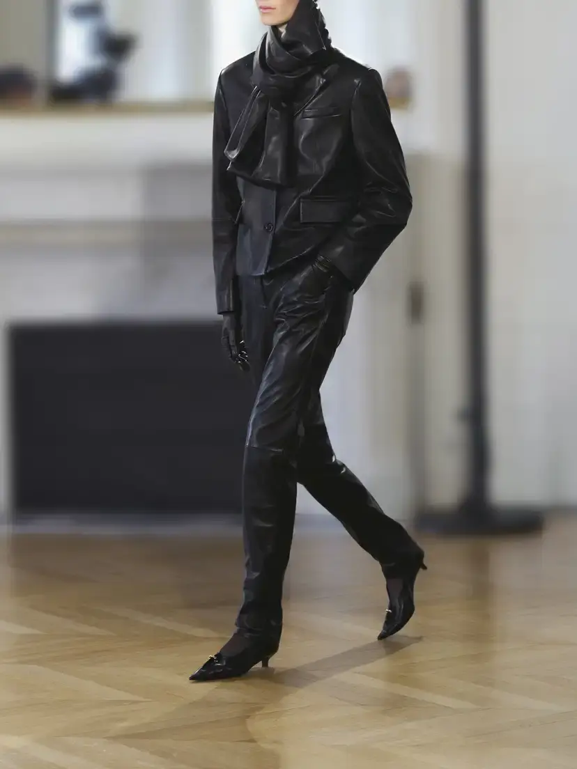 TOTEME Leather Straight-leg Pants | Thumbnail 6 TOTEME Leather Straight-leg Pants | Thumbnail 6