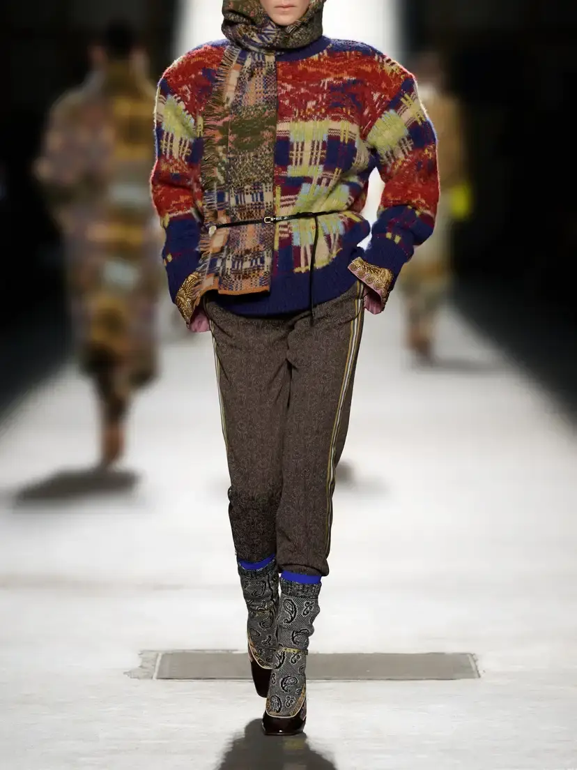 Dries Van Noten Intarsia-knit Brushed Merino And Wool-blend Sweater | Thumbnail 6 Dries Van Noten Intarsia-knit Brushed Merino And Wool-blend Sweater | Thumbnail 6