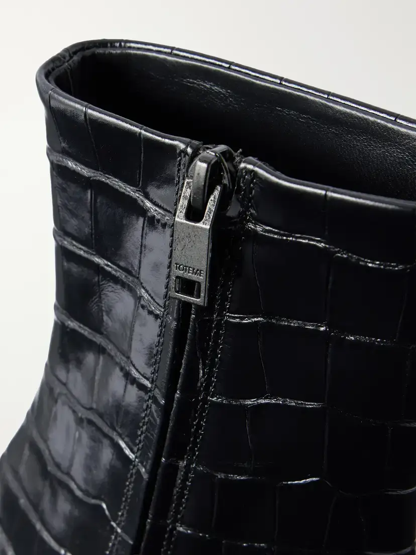 TOTEME Croc-effect Leather Ankle-boots | Thumbnail 5 TOTEME Croc-effect Leather Ankle-boots | Thumbnail 5