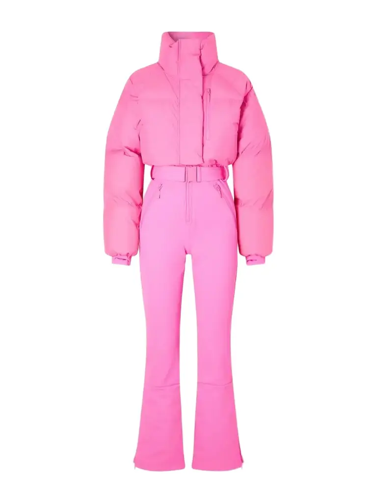 Myoko Belted Quilted Down Ski Suit Myoko Belted Quilted Down Ski Suit
