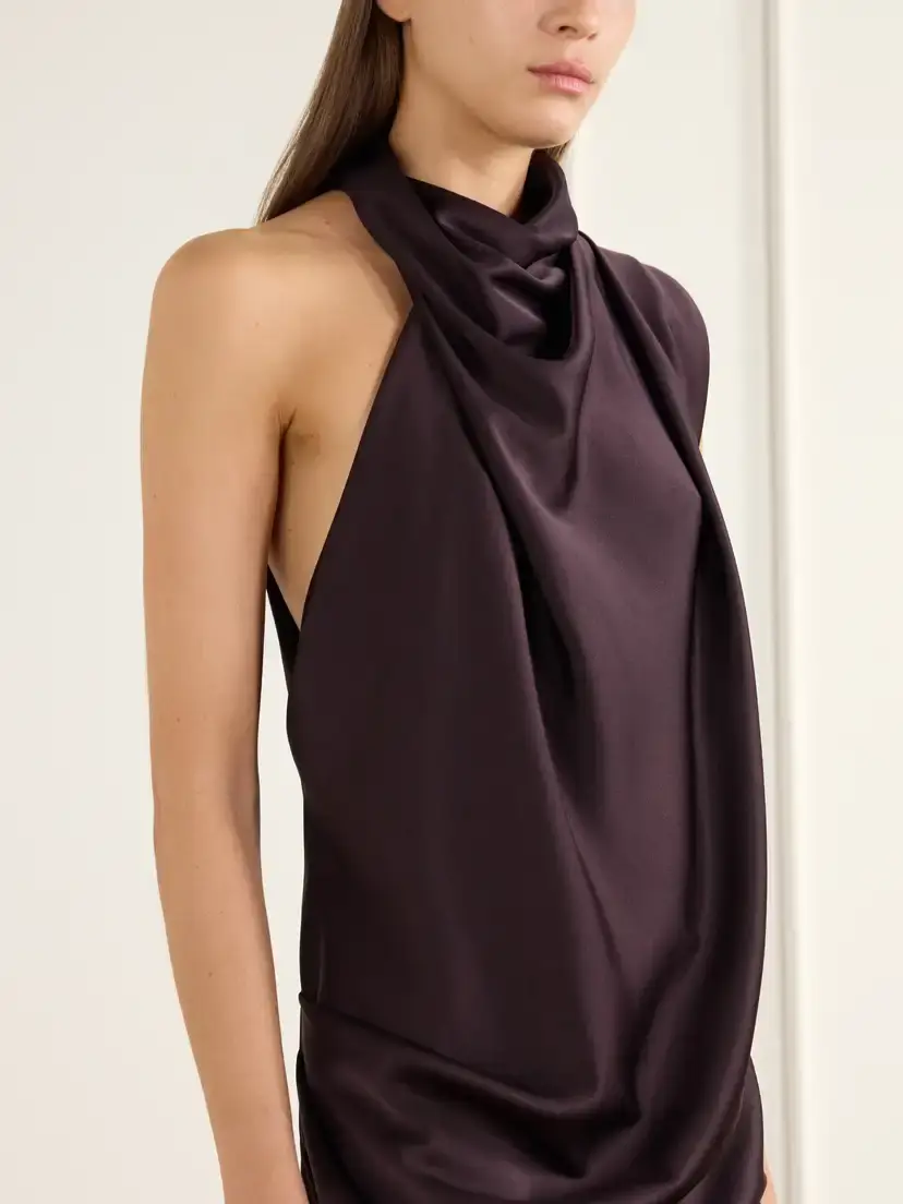 Johanna Ortiz Narrative Weaving Draped Satin Top | Thumbnail 4