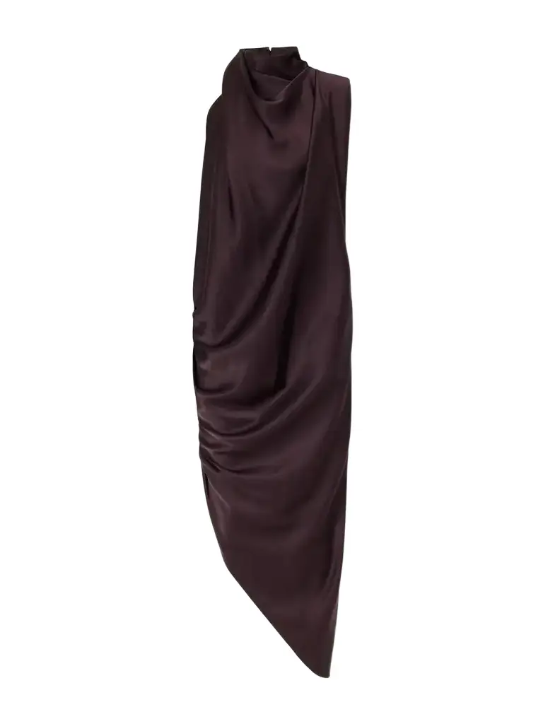 Johanna Ortiz Narrative Weaving Draped Satin Top