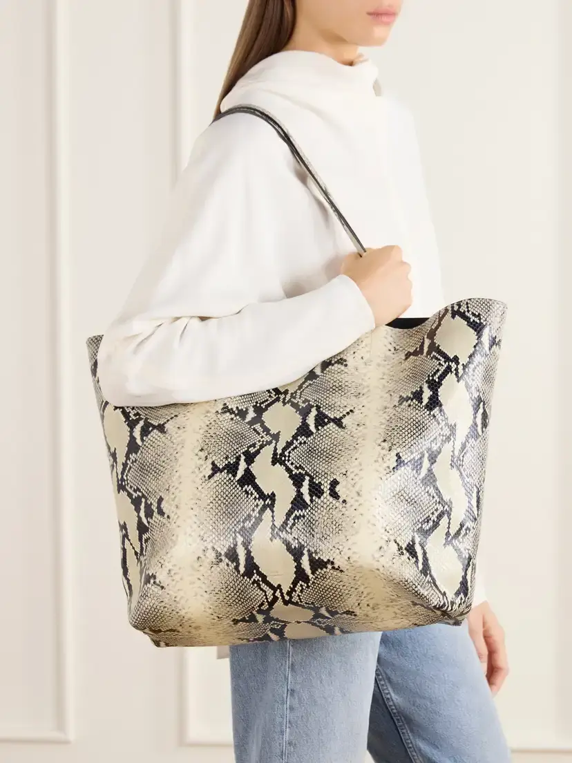 TOTEME Roam Snake-effect Leather Tote | Thumbnail 2 TOTEME Roam Snake-effect Leather Tote | Thumbnail 2