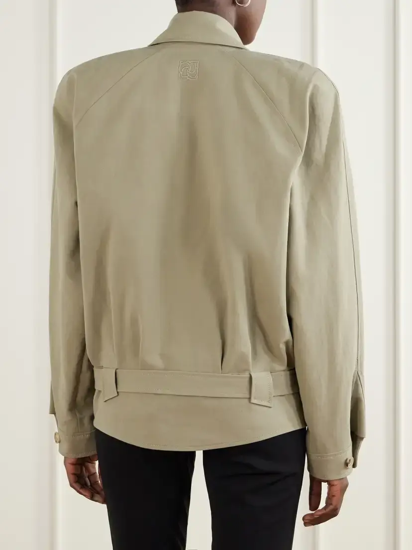 Magda Butrym Belted Cotton-gabardine Jacket | Thumbnail 4 Magda Butrym Belted Cotton-gabardine Jacket | Thumbnail 4