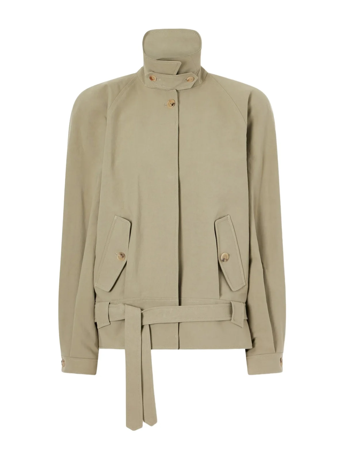 Belted Cotton-gabardine Jacket Belted Cotton-gabardine Jacket